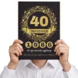 prezent na 40 urodziny czterdziestke kartka urodzinowa xl okolicznosciowa z imieniem a4
