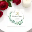 prezent na 50 rocznice slubu zlote gody pamiatka kartka okolicznosciowa eukaliptus beauty 15cm