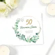 prezent na 50 rocznice slubu zlote gody pamiatka kartka okolicznosciowa eukaliptus beauty 15cm