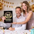 prezent na 50 urodziny piecdziesiatke kartka urodzinowa xl okolicznosciowa z imieniem a4