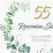prezent na 55 rocznice slubu pamiatka kartka okolicznosciowa eukaliptus beauty 15x15 cm