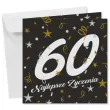 prezent na 60 urodziny kartka okolicznosciowa glamour czarna upominek pamiatka z koperta