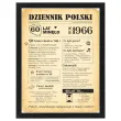 prezent na 60 urodziny szescdziesiatke kartka plakat gazeta w ramce dziennik polski 1966 imi