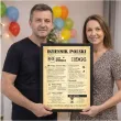 prezent na 60 urodziny szescdziesiatke kartka plakat gazeta w ramce dziennik polski 1966 imi