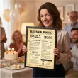 prezent na 60 urodziny szescdziesiatke kartka plakat gazeta w ramce dziennik polski 1966 imi