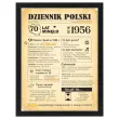prezent na 70 urodziny siedemdziesiatke kartka plakat gazeta w ramce dziennik polski 1986 imi