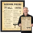 prezent na 70 urodziny siedemdziesiatke kartka plakat gazeta w ramce dziennik polski 1986 imi