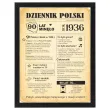 prezent na 90 urodziny dziewiecdziesiatke kartka plakat gazeta w ramce dziennik polski 1936