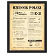 prezent na 90 urodziny dziewiecdziesiatke kartka plakat gazeta w ramce dziennik polski 1936