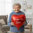 prezent na dzien babci balon foliowy kocham cie babciu imiona wnukow czerwony dekoracja 18