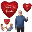 prezent na dzien babci balon foliowy kocham cie dziadku imiona wnukow czerwony dekoracja