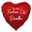 prezent na dzien babci balon foliowy kocham cie dziadku imiona wnukow czerwony dekoracja