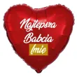 prezent na dzien babci balon foliowy z imieniem najlepsza babcia personalizowany dekoracja