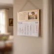 prezent na dzien babci drewniany kalendarz personalizowany z imieniem 29x26 cm