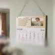prezent na dzien babci drewniany kalendarz personalizowany z imieniem 29x26 cm