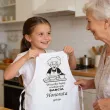 prezent na dzien babci fartuch kuchenny personalizowany babcia gotuje z imieniem 101 cm