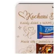 prezent na dzien babci i dziadka drewniana tabliczka kochani dziadkowie batony 210x170 mm