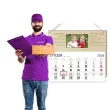 prezent na dzien babci i dziadka drewniany kalendarz personalizowany z imionami 29x26 cm