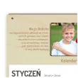 prezent na dzien babci i dziadka drewniany kalendarz ze zdjeciem grawer lista zalet 29x26 cm