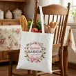 prezent na dzien babci materialowa torba na zakupy najlepsza babcia na swiecie bialy 40x35 cm