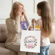 prezent na dzien babci materialowa torba z imieniem na zakupy kochana babcia kolorowy nadruk na