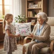 prezent na dzien babci poszewka na poduszke z imieniem kochana babcia personalizowana 40 x 40