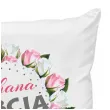 prezent na dzien babci poszewka na poduszke z imieniem kochana babcia personalizowana 40 x 40