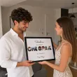 prezent na dzien chlopaka fotoramka z imieniem najlepszy chlopak personalizacja certyfikat a3