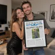 prezent na dzien chlopaka ramka z imieniem dziennik najlepszy chlopak gazeta certyfikat a3