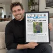 prezent na dzien chlopaka ramka z imieniem dziennik najlepszy chlopak gazeta certyfikat a3
