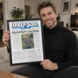 prezent na dzien chlopaka ramka z imieniem dziennik najlepszy chlopak gazeta certyfikat a3