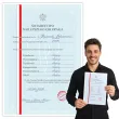 prezent na dzien chlopala urodziny swiadectwo personalizacja certyfikat dyplom imie a4