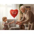 prezent na dzien dziadka balon foliowy kocham cie dziadku czerwony dekoracja 18 hrt