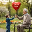 prezent na dzien dziadka balon foliowy kocham cie dziadku czerwony dekoracja 18 hrt