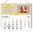 prezent na dzien dziadka drewniany kalendarz personalizowany z imieniem 29x26 cm