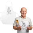prezent na dzien dziadka fartuch kuchenny personalizowany dziadek gotuje z imieniem 101 cm