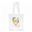 prezent na dzien dziadka materialowa torba na zakupy do pomalowania diy 40x35 cm