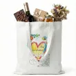 prezent na dzien dziadka materialowa torba na zakupy do pomalowania diy 40x35 cm