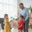 prezent na dzien dziadka materialowa torba na zakupy do pomalowania diy 40x35 cm