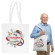 prezent na dzien dziadka materialowa torba na zakupy moj dzaiadek potrafi wszystko 40x35 cm
