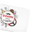 prezent na dzien dziadka sciereczka z mikrofibry do czyszczenia okularow bialy 15 x 10 cm