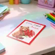 prezent na dzien kobiet 8 marca do przedszkola szkoly pracy kartka okolicznosciowa mis roze