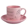 prezent na dzien kobiet filizanka ze spodkiem personalizowana z imieniem rozowa 170 ml