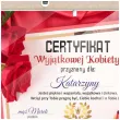 prezent na dzien kobiet urodziny personalizowany certyfikat wyjatkowej kobiety antyrama a4