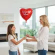 prezent na dzien matki 26 maja urodziny balon foliowy serce kocham cie mamo czerwony 18