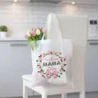 prezent na dzien matki materialowa torba z imieniem na zakupy kochana mama kolorowy nadruk