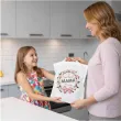 prezent na dzien matki materialowa torba z imieniem na zakupy kochana mama kolorowy nadruk