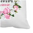 prezent na dzien matki poszewka na poduszke najlepsza mama na swiecie roze 40 x 40 cm