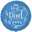 prezent na dzien ojca 23 czerwca balon foliowy best dad ever dekoracja do girlandy