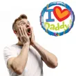 prezent na dzien ojca 23 czerwca balon foliowy i love daddy dekoracja upominek qualatex